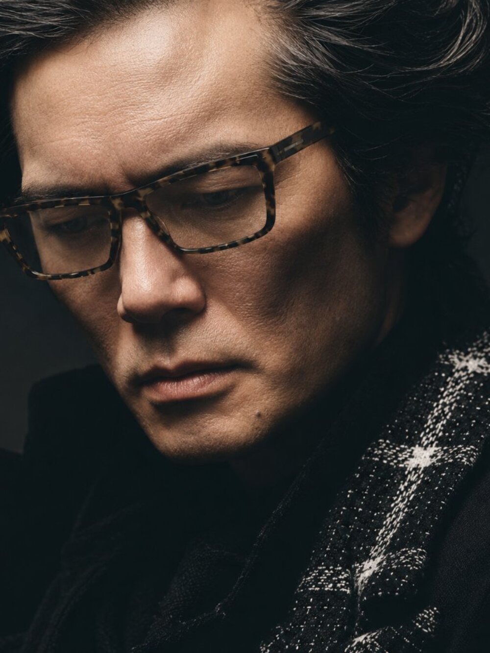 Yohji Yamamoto Eyeglasses 山本 耀司 Beige Tortoise Rectangular 57-16-140 1045 771
